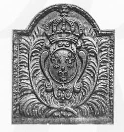Fleur-de-lis skjold med palmer