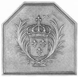 Ecu fleurdelise og palmer 1676 GM