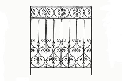 Balustrade, utsmykket rekkverk i støpejern