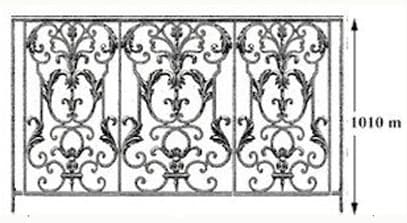 Balustrade, utsmykket rekkverk i støpejern