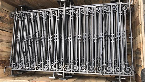 Balustrade, utsmykket rekkverk i støpejern