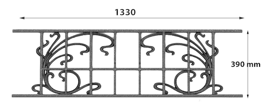 BALKONGRILL, REKKVERK, BALUSTRADE, LOISELET - ZZ