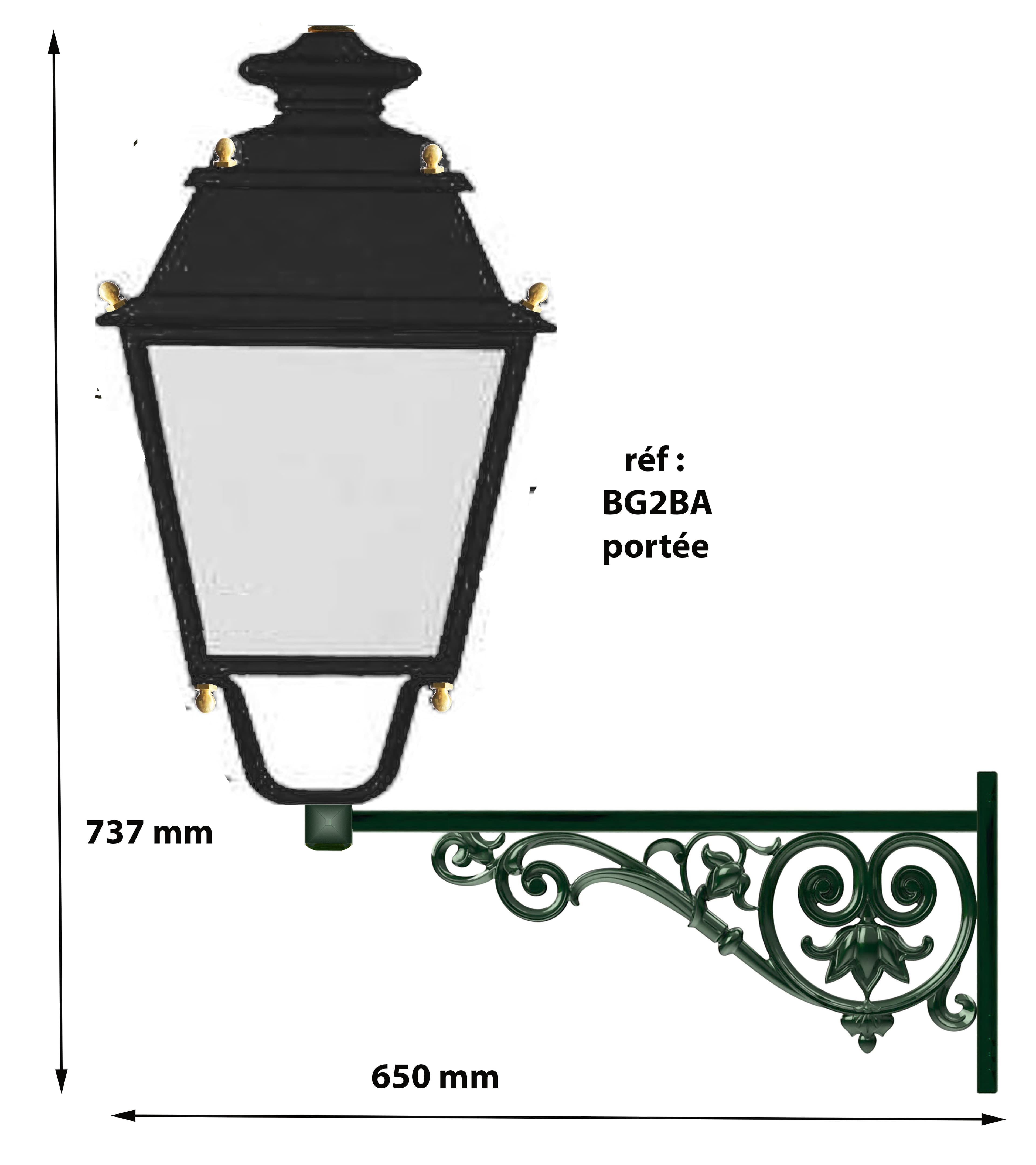Lanterne BG2 BA Rekkevidde