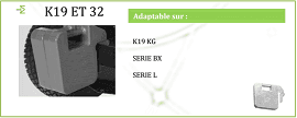 Masse av mikrotraktor Kubota 19 kg - K19